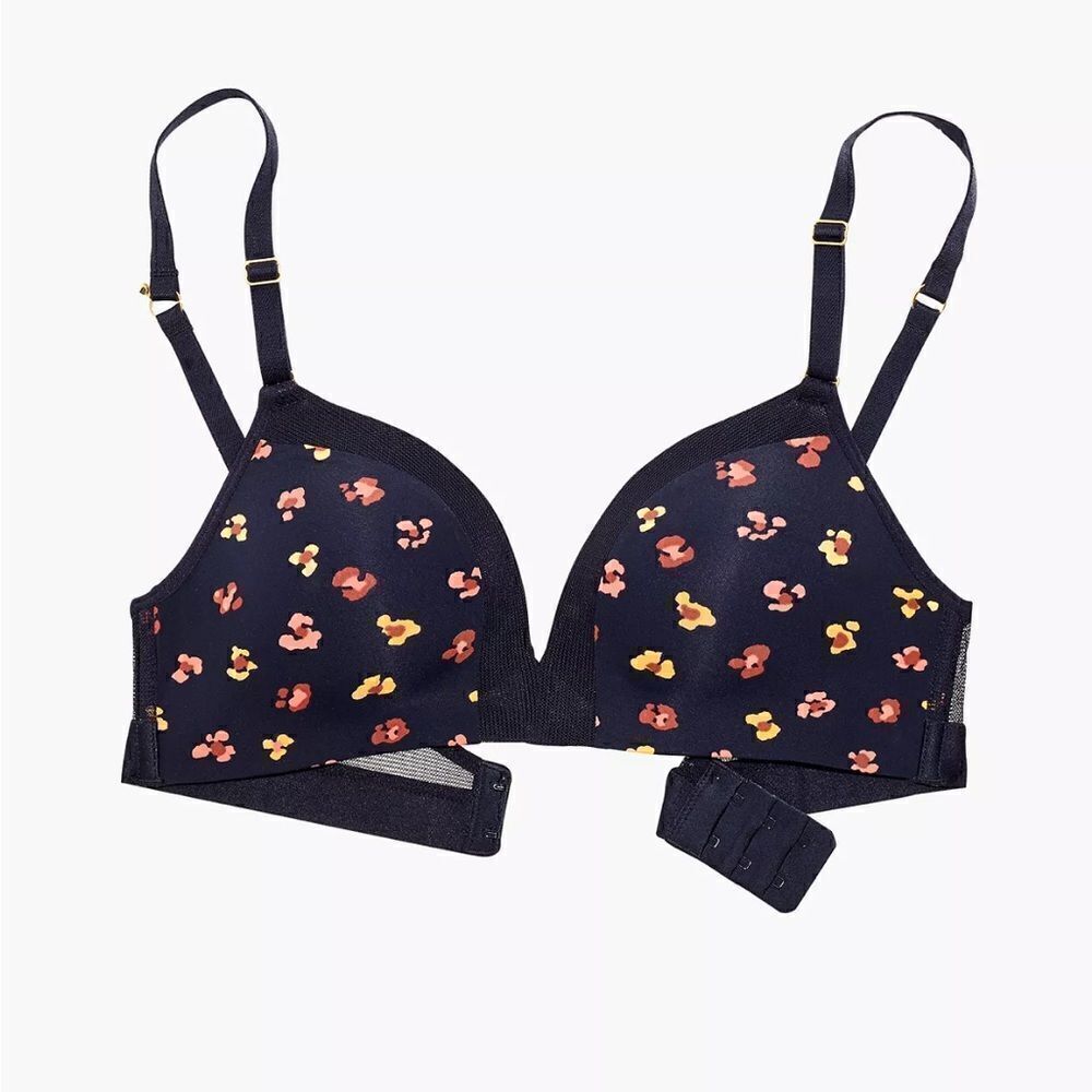 Madewell x Lively Mesh Trim No Wire Feline Floral 36A Like New Sold Out
